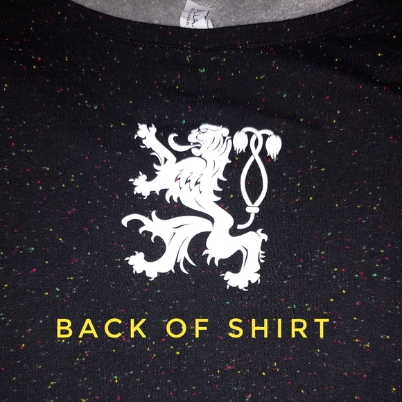 Bella and canvas rainbow speckled black tee - Picture 4 of 6